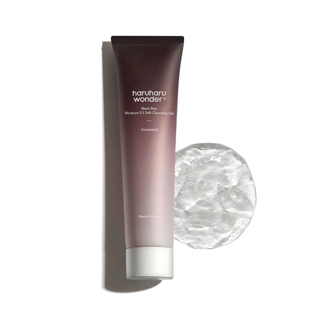 NWT Haruharu Wonder Black Rice Moisture 5.5 Soft Cleansing Gel (100 ml)